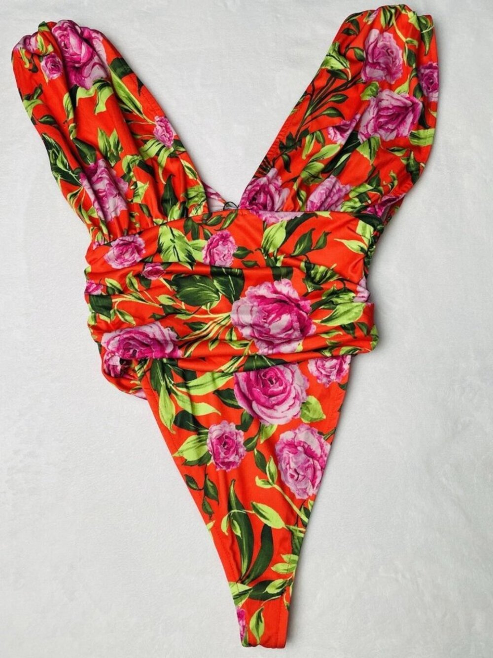 Zara Women's Swimsuit Size S Tropical Floral Print One Piece NNT - Picture 5 of 5
